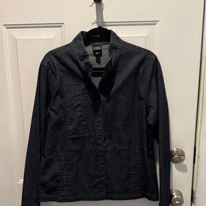 Eileen Fisher Dark Gray Denim Jacket